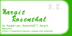margit rosenthal business card